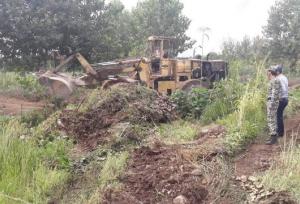 تخریب ۲۰ بنای غیرمجاز در چمستان با دستور قضایی