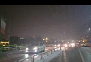 بارش خفیف برف در اردبیل