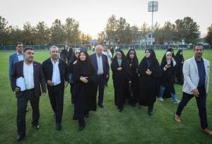 بازدید اعضای فراکسیون‌های زنان و ورزش از ورزشگاه آزادی