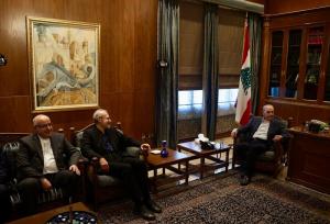 دیدار لاریجانی با رئیس مجلس لبنان