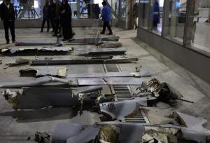 نمایش لاشه پهپادهای «هرون» و «هرمس» ارتش رژیم صهیونیستی