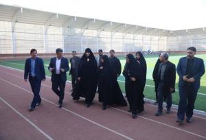 بازدید معاون امور زنان و خانواده رئیس‌جمهور از ورزشگاه تختی قم