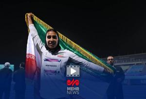 مراسم استقبال از فاطمه محیطی‌زاده قهرمان بازیهای کشورهای اسلامی