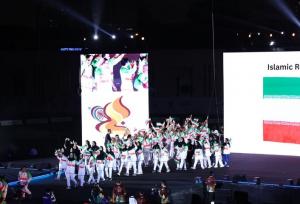 حضورگسترده کاروان ایران در افتتاحیه ای ساده