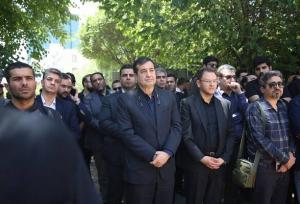 حضور وزیر در مراسم تشییع عکاس جانباخته در پیست اتومبیلرانی
