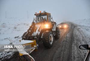 گردنه چری به دلیل کولاک و کاهش شدید دید مسدود شد