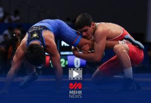 اقتدا به مولا با پرچم ایران؛ مرتضی حاج ملامحمدی طلایی شد