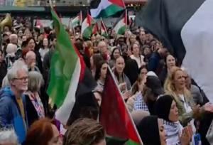 تظاهرات گسترده حمایت از فلسطین در سوئد+فیلم