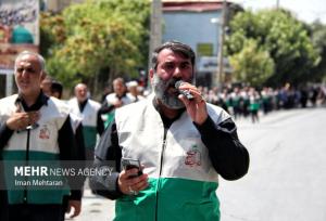 کاروان خادمیاران رضوی کرمانشاه در عزای امام مهربانی‌ها