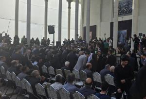 مراسم وداع با استاد فرشچیان در  هنرستان هنرهای زیبا آغاز شد
