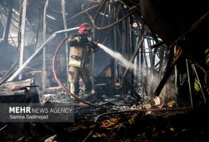 علت حادثه آتش سوزی بازارچه جنت در دست بررسی است