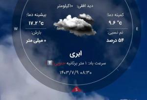 ثبت سردترین ۹ مهر ماه ۵۰ سال اخیر تهران