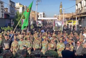 آغاز مراسم تشییع ۸ شهید گمنام دفاع مقدس در اهواز