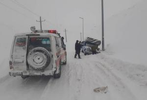 نجاتگران هلال احمر ۵۴۰ نفر را در کولاک خلخال اسالم نجات دادند