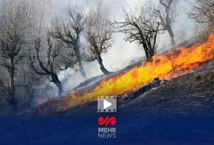 مهار آتش‌سوزی الیت و پیشروی عملیات تا اطفای کامل