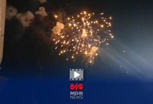 آتش بازی در مراسم رونمایی از نماد فاتح خیبر