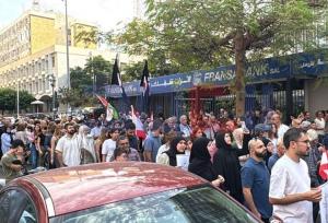 راهپیمایی لبنانی‌ها علیه رژیم صهیونیستی؛ بیروت پایتخت مقاومت است