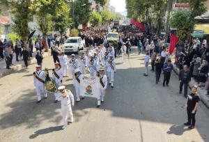 تشییع پیکر مطهر شهید سرباز محمد امین سلطانی رزداری در رضوانشهر