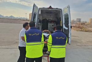 میرجلیلی: بالگرد اورژانس استان یزد جهت نجات جان بیمار به پرواز درآمد