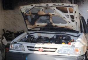 مهار حریق خودرو در محله سورو بندرعباس