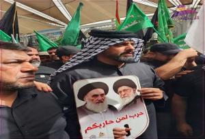 حمایت از رهبر معظم انقلاب در مراسم «هروله طویریج» در کربلا + فیلم