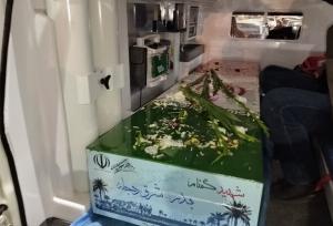 وداع با شهید گمنام در حرم سلطان سید جلال الدین اشرف آستانه