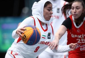 شکست دختران بسکتبال ایران از ترکیه در نیمه‌نهایی بازی‌های اسلامی