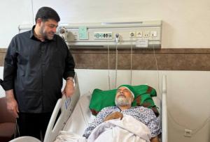 عیادت رئیس جمعیت هلال‌احمر از حجت الاسلام سید محمود علوی