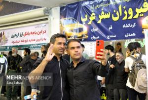 آمادگی ۲۴ ساعته ناوگان حمل‌ونقل مسافری در مرز خسروی برای بازگشت زائران