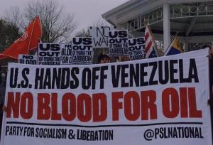 تجمع مردمی گسترده در بیش از ۶۰ شهر آمریکا در حمایت از ونزوئلا+ فیلم