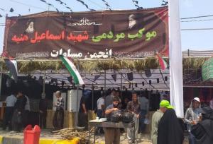 مواکب فرهنگی کردستان در خدمت زائران اربعین حسینی