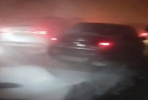 برف و کولاک شدید در  ساراتوف روسیه+فیلم