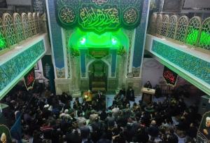 نخستین شب عزاداری شهادت حضرت فاطمه(س) در بیت‌الزهرای کرمان برگزار شد 