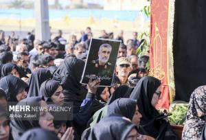 تشییع پرشور پیکر شهید خوش‌نام فاطمی در زیارتعلی بخش رودخانه