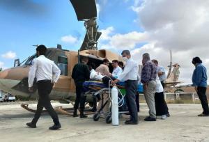 نجات جان پیرمرد ۸۱ ساله با اورژانس هوایی در میانه