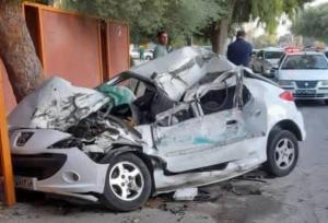 تصادف ۲۰۷ در بندرعباس جان راننده را گرفت