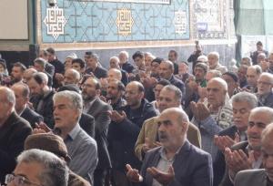 اقامه نماز باران در حرم مطهر امام رضا(ع)