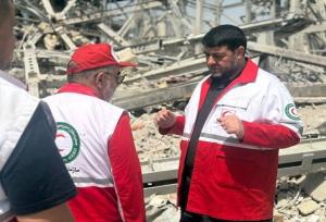 بازدید رئیس هلال‌احمر از مناطق هدف حمله تروریستی تهران