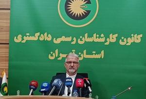 نشست خبری رئیس کانون کارشناسان رسمی دادگستری تهران آغاز شد