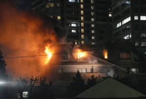 آتش سوزی در یک شرکت حمل و نقل در مرکز ژاپن؛ ۱۷ کامیون سوختند