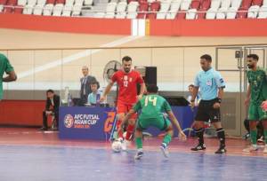 پیروزی تیم ملی فوتسال ایران برابر افغانستان در نیمه اول