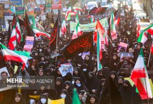 راهپیمایی بانوان قمی در حمایت از حجاب و جبهه مقاومت برگزار می شود