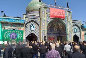 حرکت دسته عزاداری شهادت امام رضا (ع) در آستانه اشرفیه