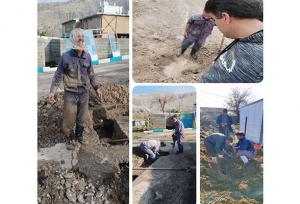 ترمیم سه شکستگی شبکه آب در روستاهای ثلاث‌باباجانی