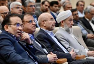 حضور قالیباف در مراسم مختوم‌قلی فراغی