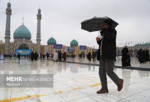 آسمان قم در نیمه شعبان بارانی می‌شود