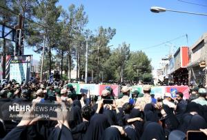 شکوه حضور مردم خراسان جنوبی در تشییع پیکر شهدای اقتدار ایران