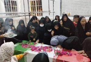 استقبال باشکوه از  شهید گمنام عملیات کربلای ۶ در فهرج