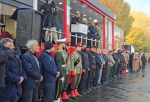 آغاز مراسم تشییع پیکر مطهر شهدای گمنام در تبریز