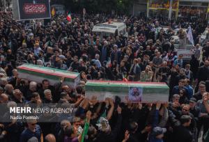 بدرقه پیکر ۲ شهید والا مقام در چالوس قائمشهر